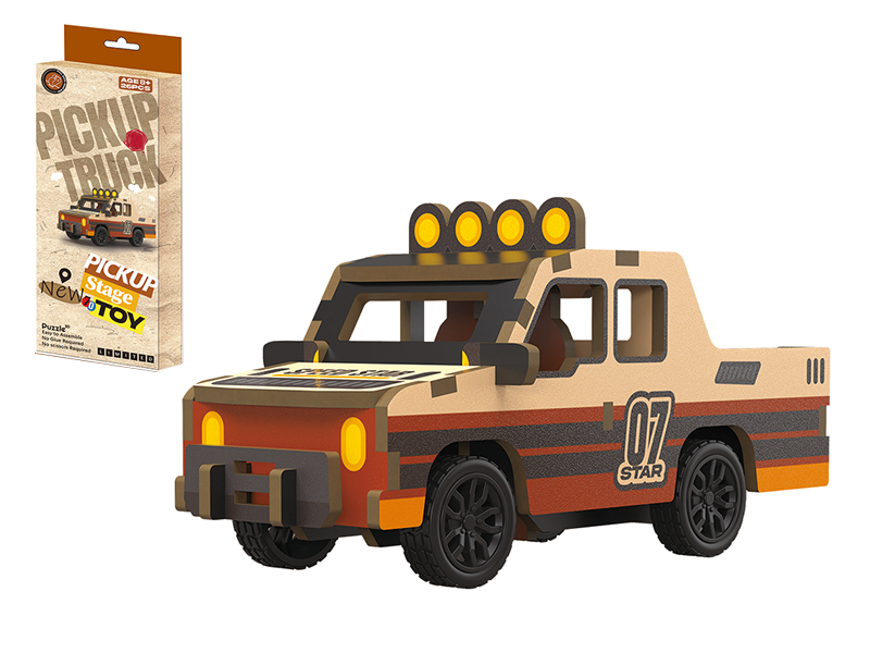 DIY Wooden Pull Back Pickup Truck