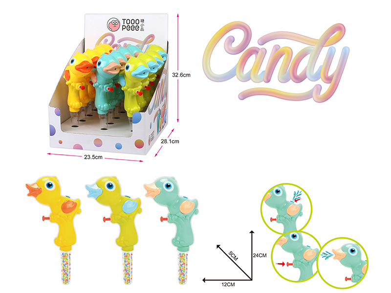 Duck Water Gun Candy Toys 12pcs