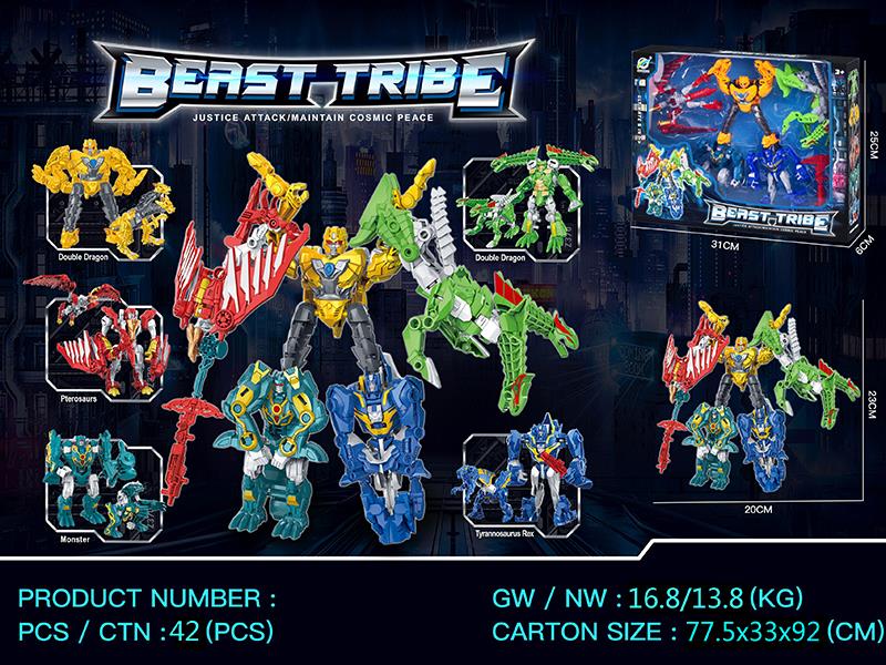 5 In 1 Transformation Mecha Warrior Toy