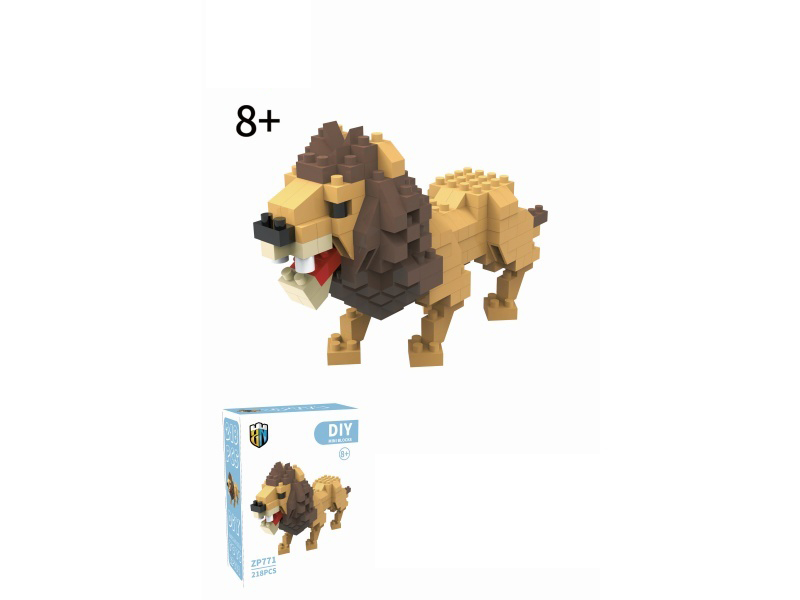 Lion Building Blocks Animal Series 218PCS