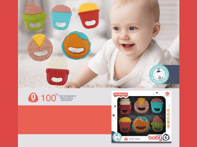 Ringing Soft Rubber (French Fries, Popcorn, Hamburgers, Pizza, Cakes, Ice Cream)