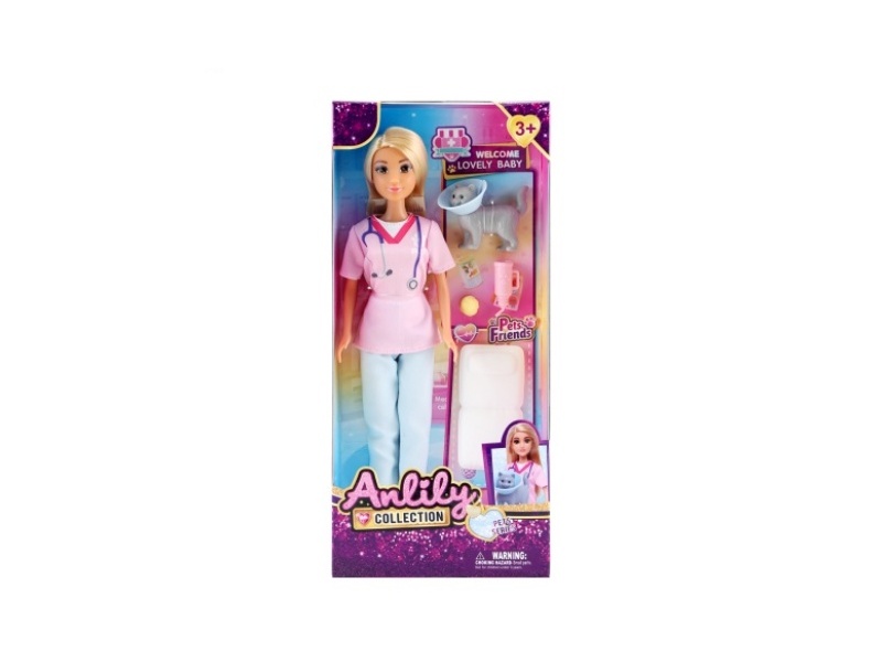11.5-Inch Solid Doll (Brown Skin Color)