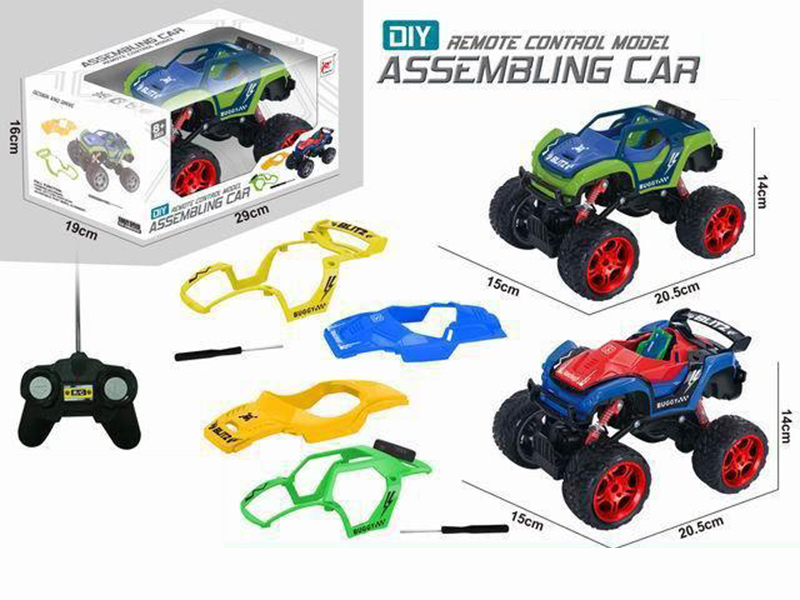 27Mhz 1:16 4-Channel Remote Control DIY Assembling Off-Road Vehicle(Not Included Batteries)