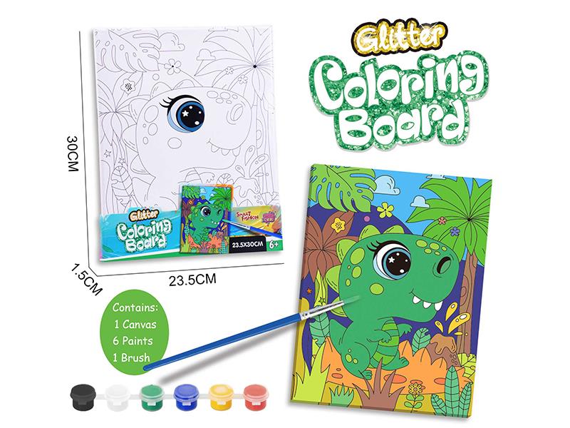 DIY Coloring Board Set - Dinosaur