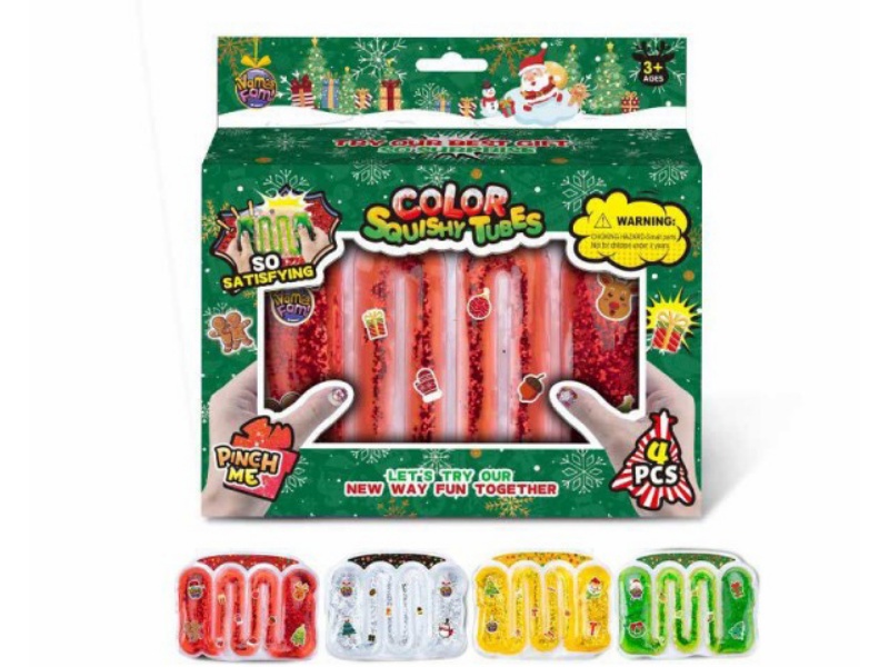 Pinch Snake Water Strip Bag Small (Glitter) Christmas Window Box 4 Pieces