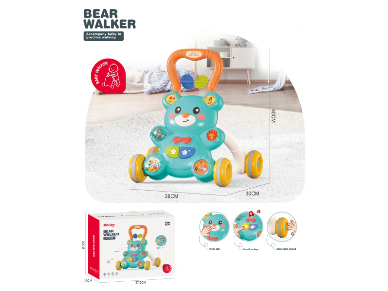 Little Bear Baby Walker (Blue