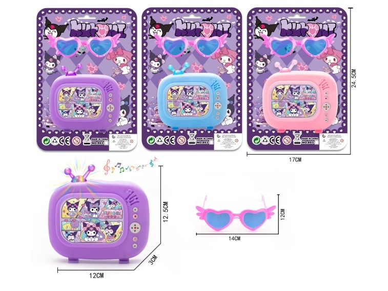 Kuromi Tv + Glasses