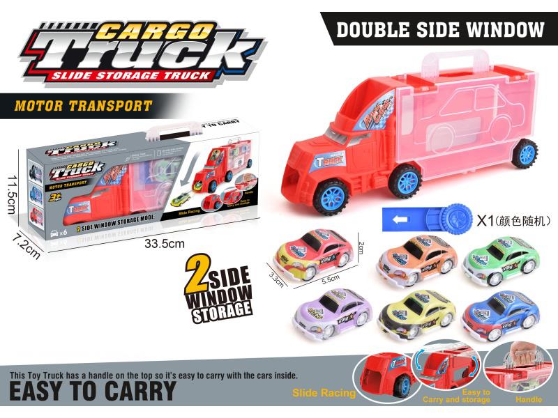 Red Container Hand-Held Cart