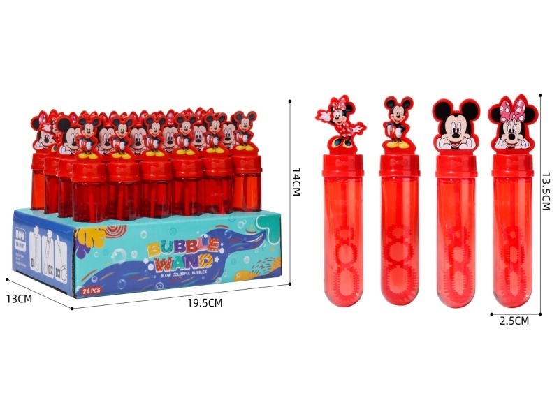 Mickey Bubble Sticks (1 Color, 4 Styles)24 PCS Per Box