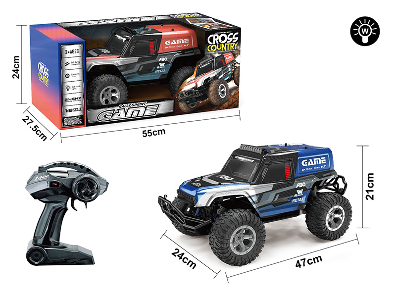 1:10 2.4G 4CH Radio Control High-Speed Car(PVCShell, With Lights)