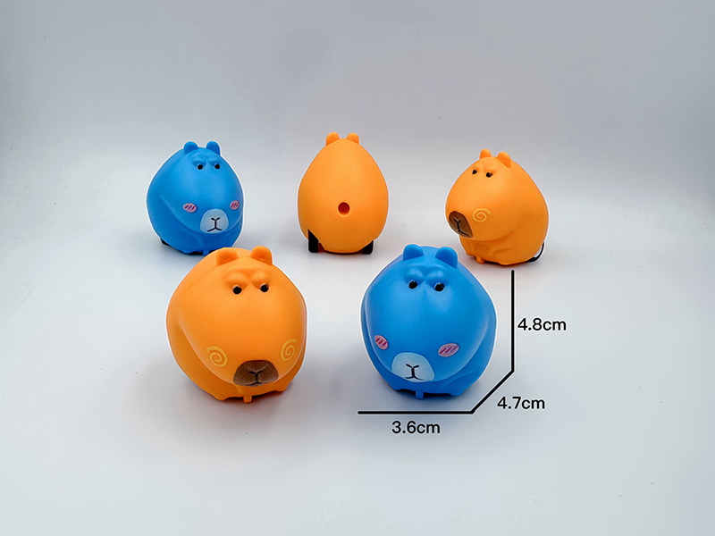 Cartoon Capybara Pull Back Car(UV Printing)