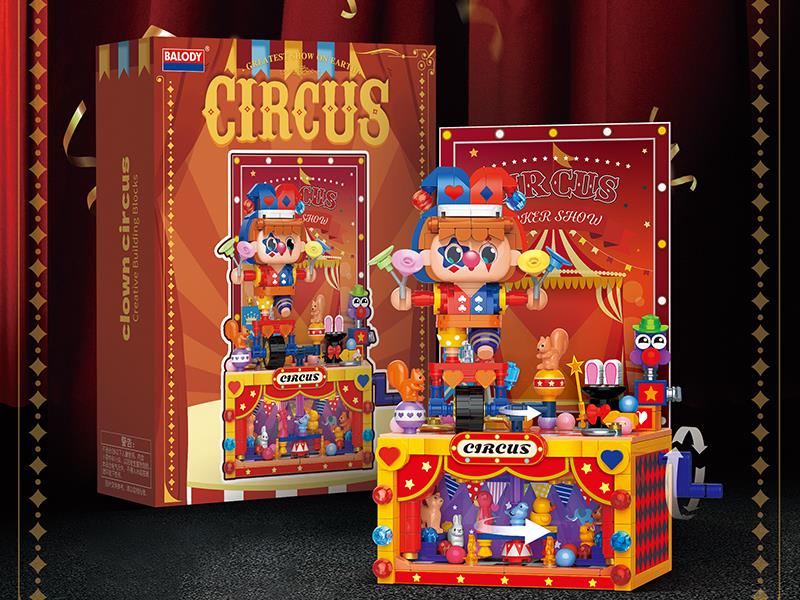 Circus Show Funny Clown Building Blocks 717pcs