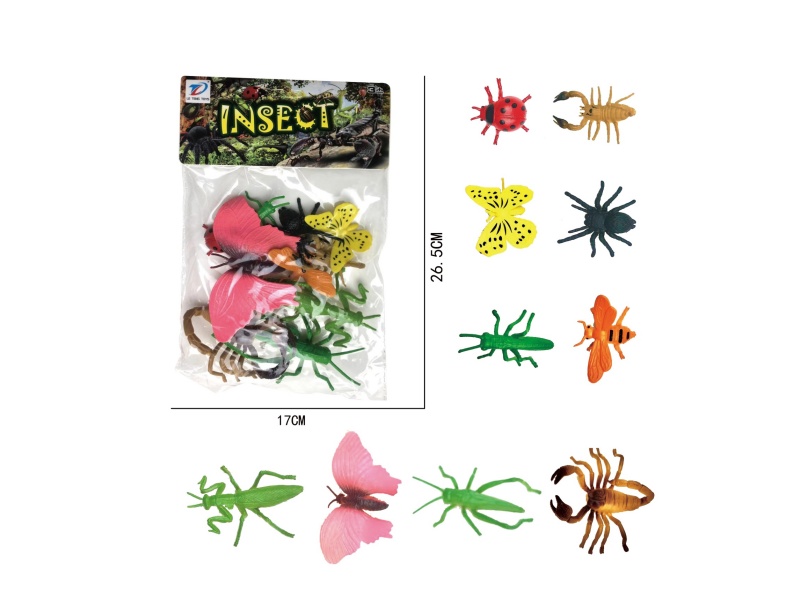Pvc Simulation Insect 10Pcs