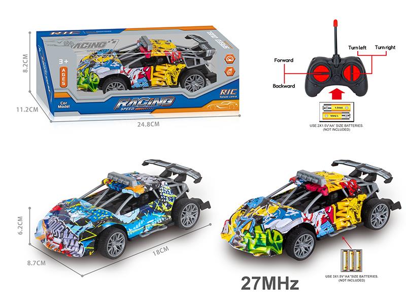 27MHz 1:20 4CH Remote Control Lamborghini Graffiti Racing Car(Not Included  Batteries)