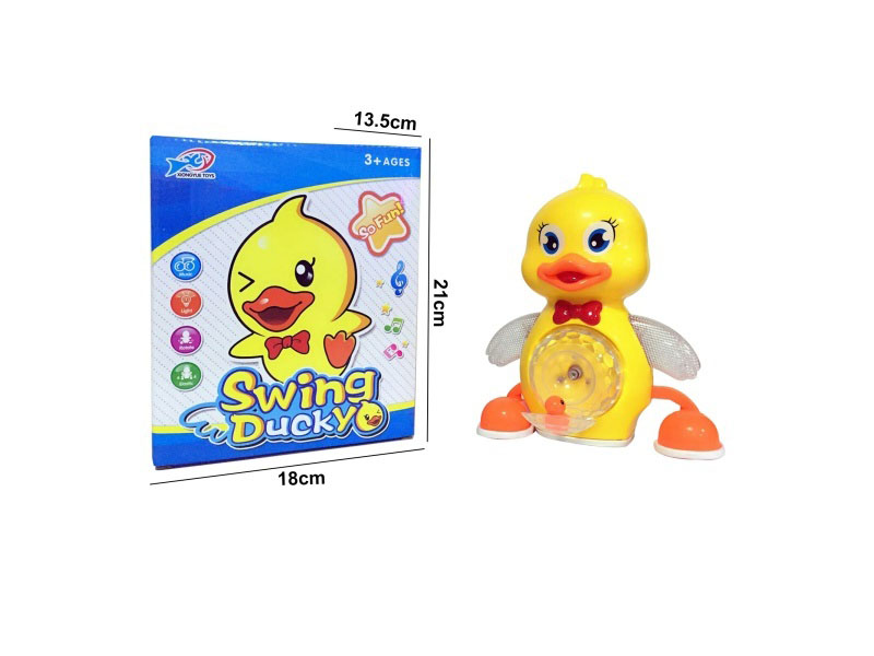 Electric Walking Rotating Cute Duck