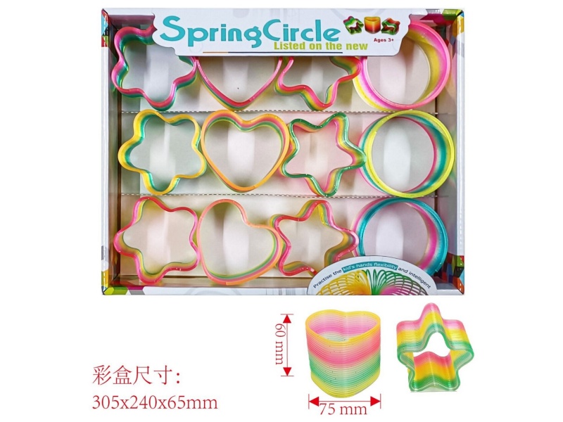 Rainbow Ring Gold Powder Strange Shape (Mixed) (12Pcs)