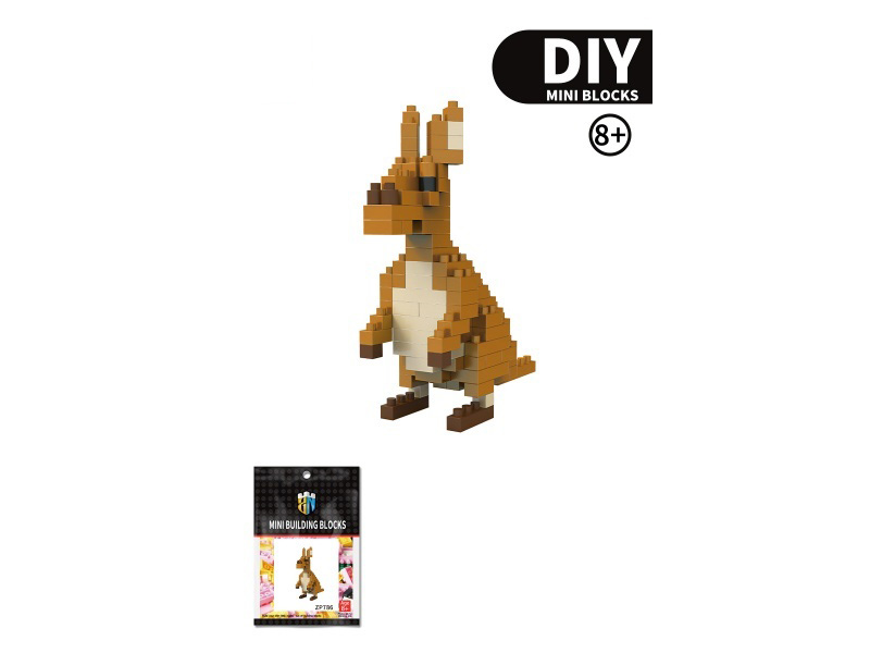 Kangaroo Building Blocks Animal Series 118 PCS