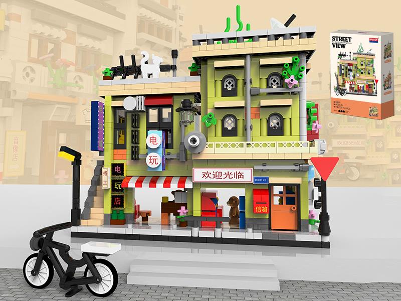 Street View - Amusement Arcade Building Blocks 1041PCS