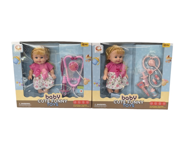 Two Sets Of 10-Inch Plush Toys And Medical Devices Are Mixed Together