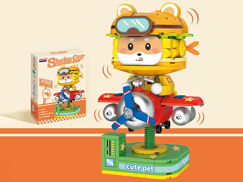 Cute Pet Shake Car Building Blocks 280pcs