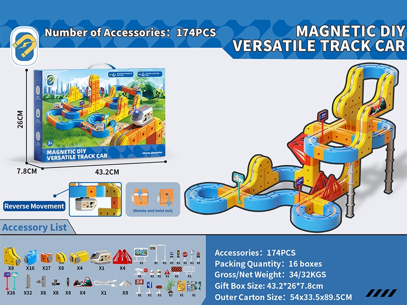 Magnetic DIY Versatile Track Car