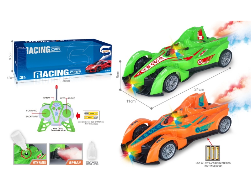 27Mhz 1:16 Six-Channel With Spray Light, One-Click Demonstration Of Spray Painting F1 Equation Remote Control Racing Car (Without Power Included)