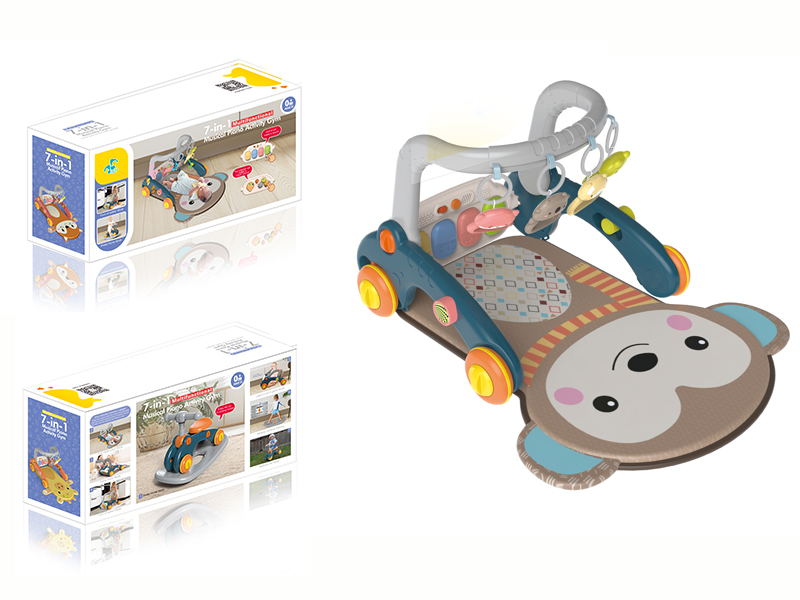 7 In 1 Multifunctional Musical PiAno Activity Gym - Monkey