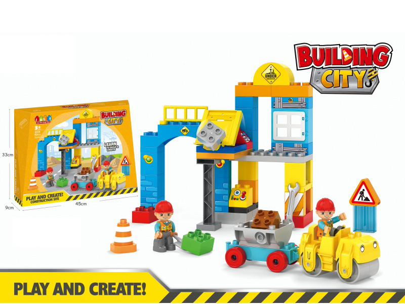 Construction Site Building Blocks 63PCS