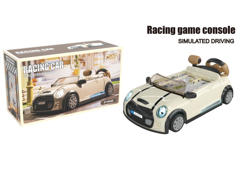 Simulated Driving Racing Game Console(White)