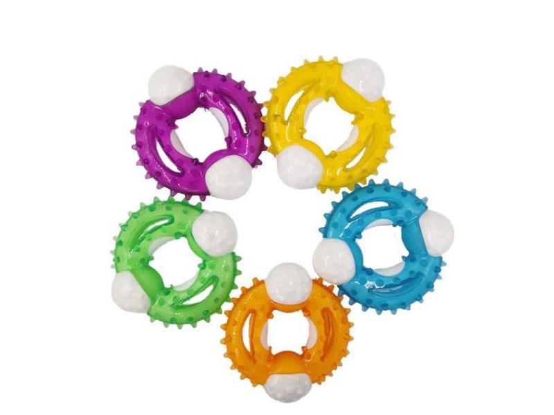 Rubber-Coated Circle Pet Toys