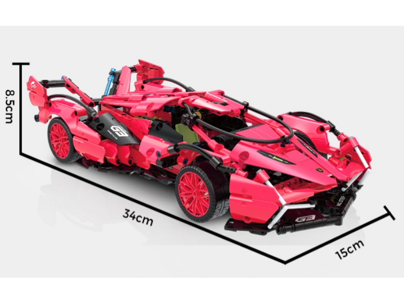 Building Blocks: 1:14 Technology Supercar Series - Lambo 852 Pieces