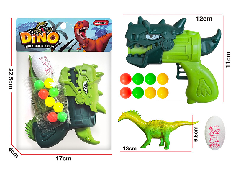 Dinosaur Ping Pong Ball Gun Set