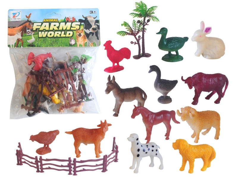 Pvc Simulated Farm Animal 14Pcs