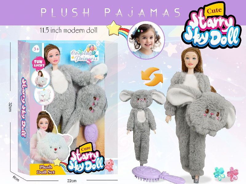 11.5-Inch 11-Joint Plush Animal Pullover Series