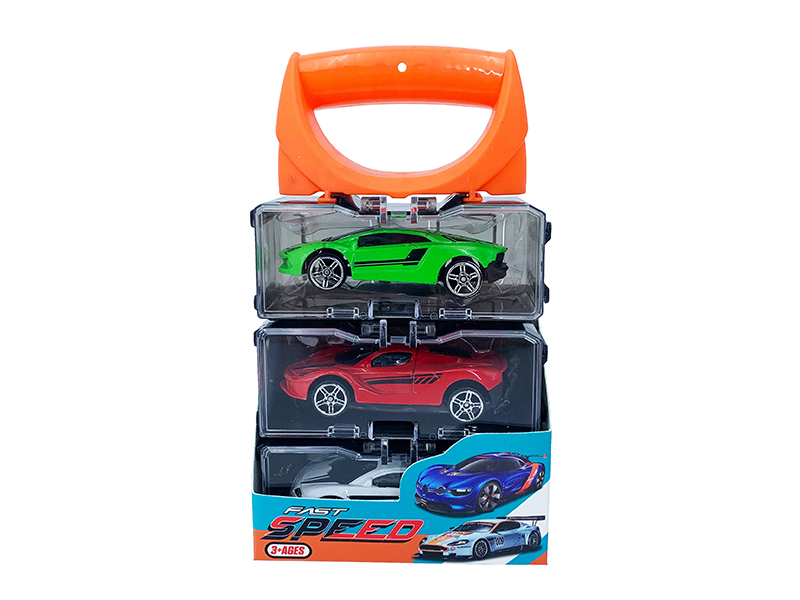 Portable Storage Box Alloy Cars Set