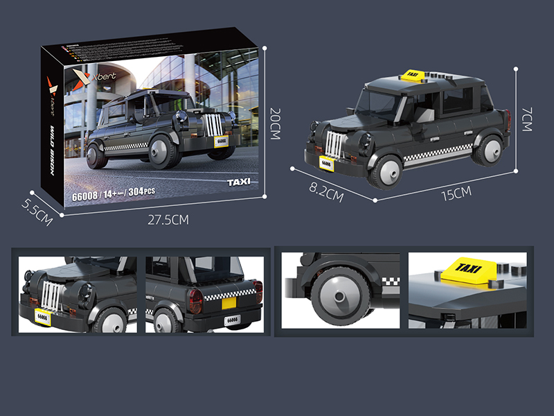 LEVC Taxi Car Model Building Blocks 304PCS