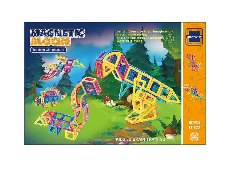 Magnetic Building Blocks 107pcs
