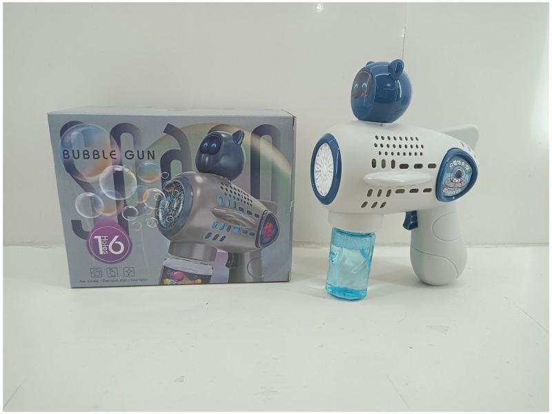 Electric Bubble Gun With Light (No Electricity Included)