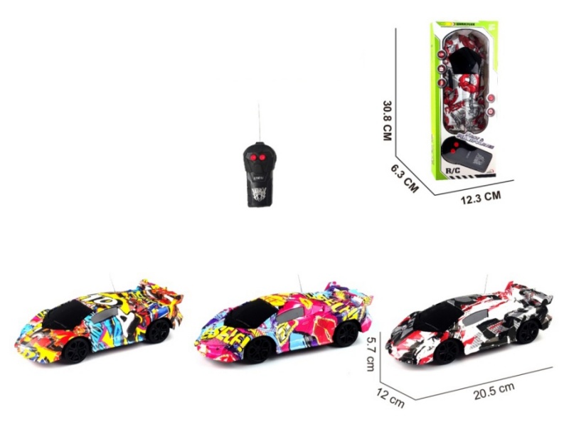 2-Channel  Remote Control Car Graffiti Rambo