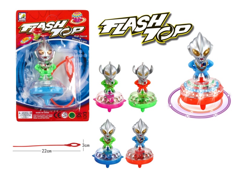 Ultraman Measuring Tape Top Toy With Light