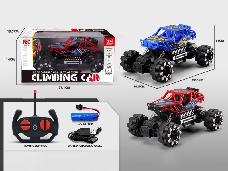 1:18 Graffiti Remote Control Climbing Car