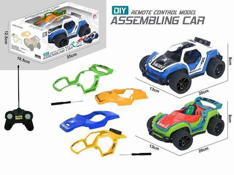 27Mhz 1:16 4-Channel Remote Control DIY Assembling Car(Not Included Batteries)