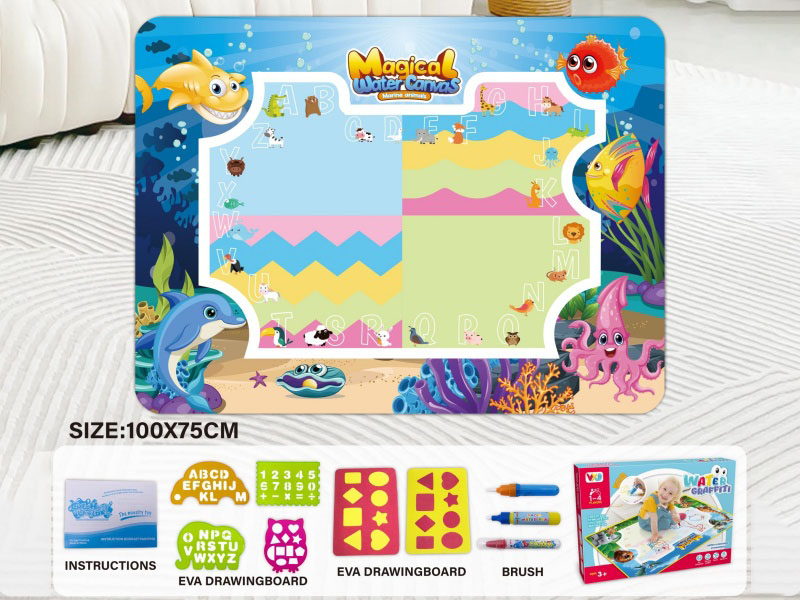 Drawing Board: Blue Graphics And Text