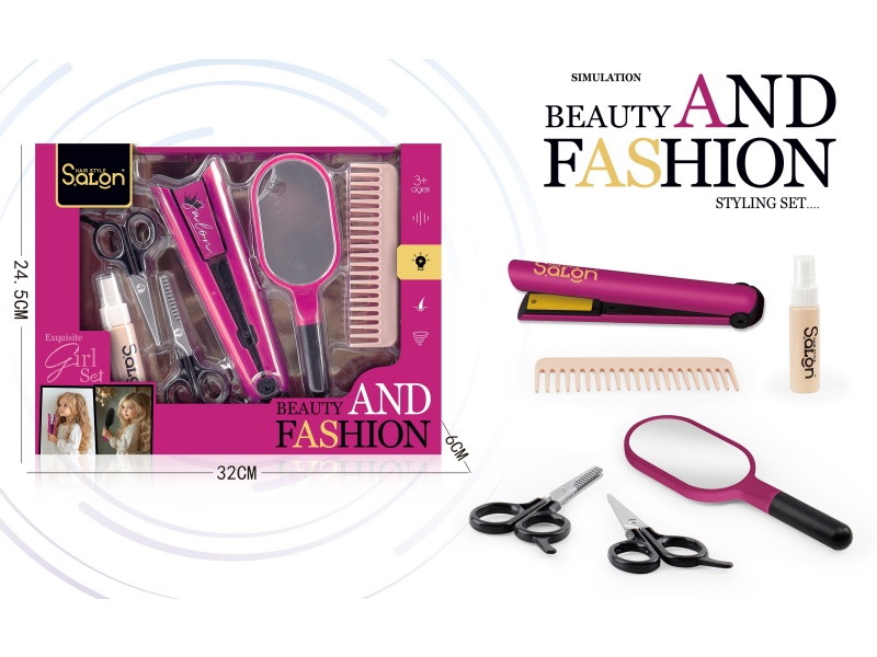 Diy House Play Accessories Simulation Salon Hair Care Tools Electric Set 6 Pcs