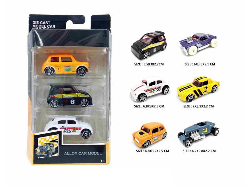 1:64 Alloy Vintage Cars In 3 Boxes