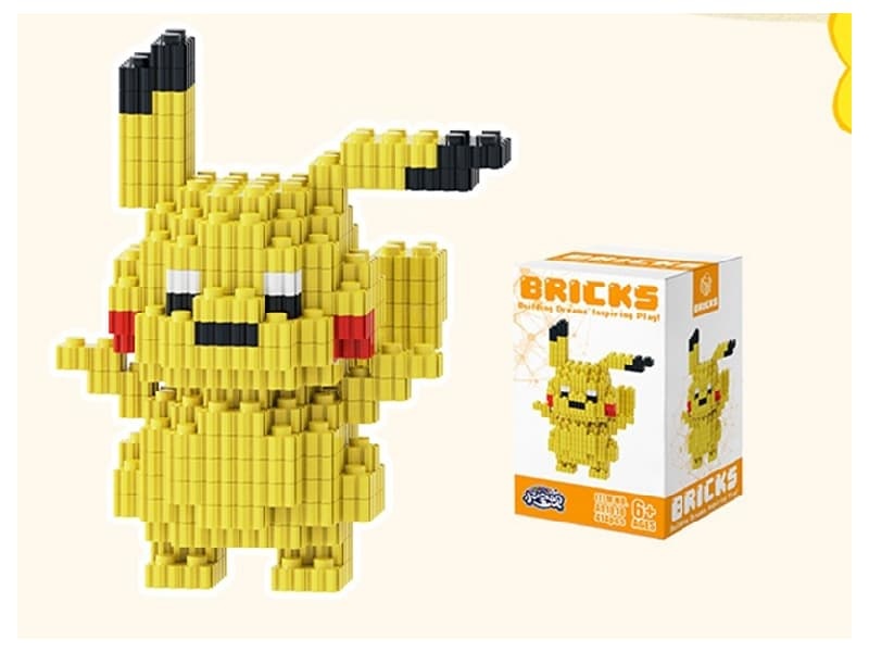 Yellow Pikachu Building Blocks 414Pcs