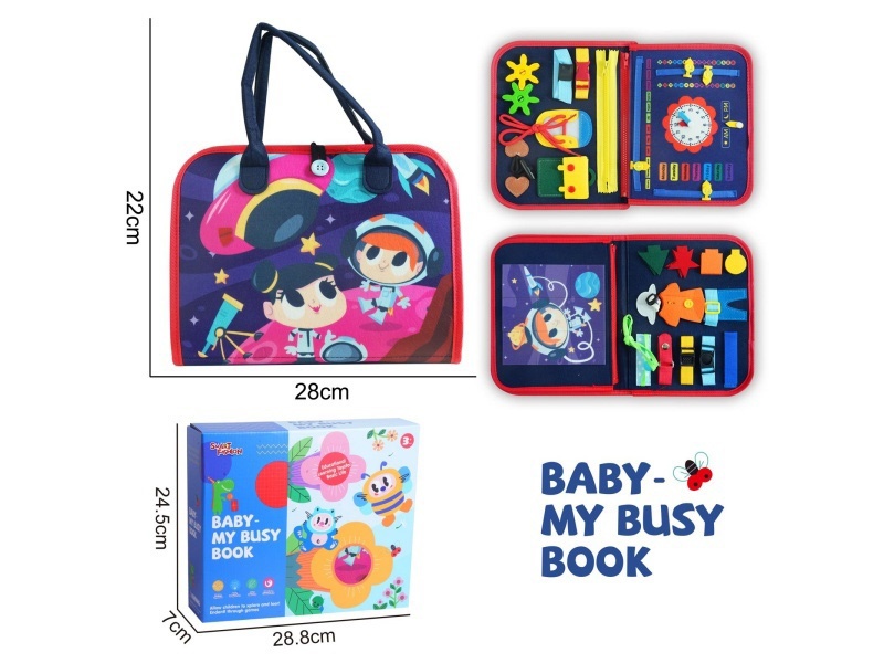 Montessori Early Childhood Education And Intelligence Development - 3-Page Cartoon Characters On Felt