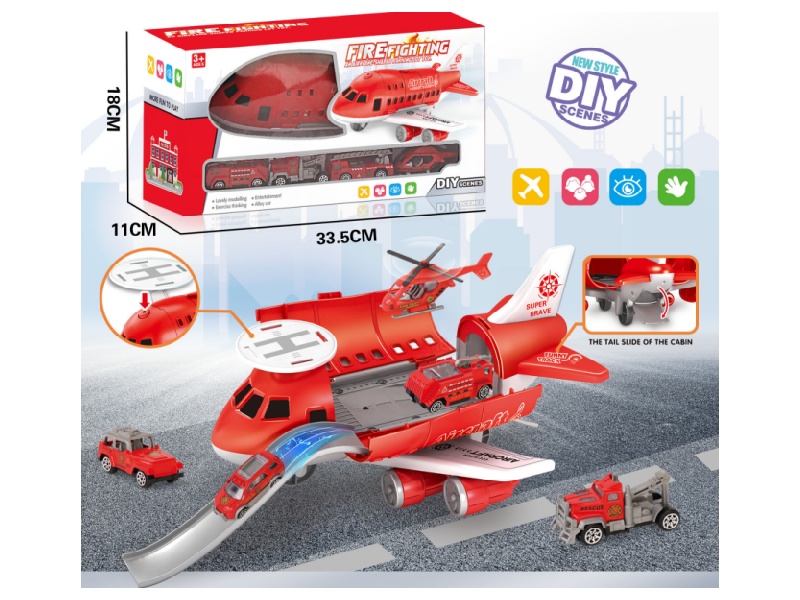 Fire-Fighting Series Taxiing Storage Track Aircraft
