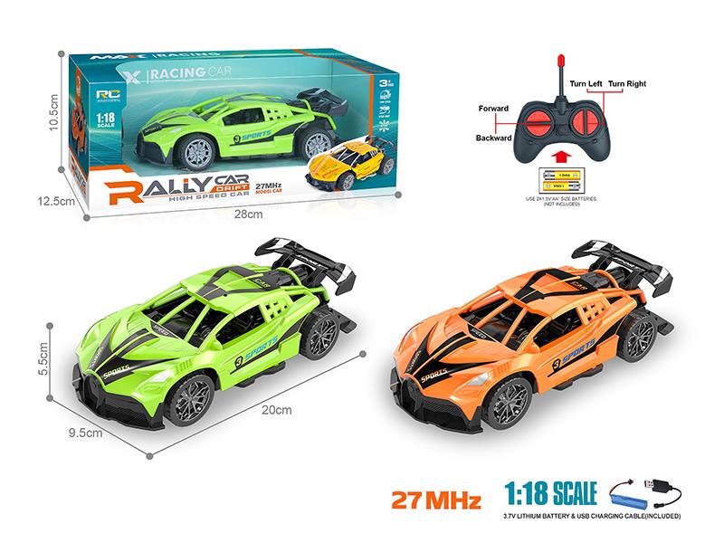 27MHz 1:18 Bugatti 4-Channel Remote Control Car(Included Batteries)