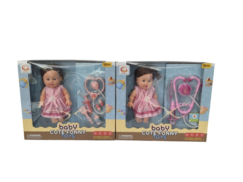 Two Sets Of 10-Inch Plush Toys And Medical Devices Are Mixed Together